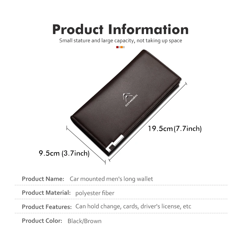 سيارة الرجال المحفظة معرف حامل بطاقة الائتمان رخصة القيادة حافظة للبطاقات هدية اكسسوارات لسيتروين C4 C3 C5 C1 C2 C6 VTS C4L DS3 DS4 DS5