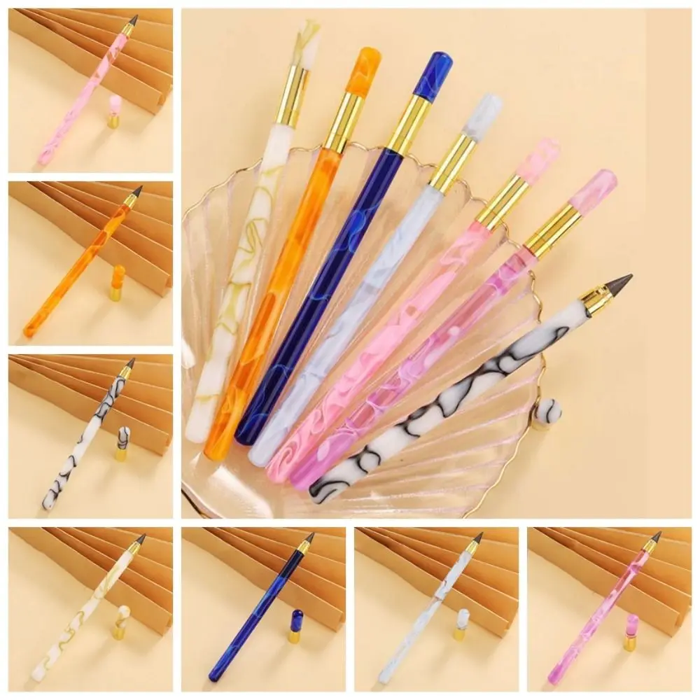 Technology Unlimited Writing Pencil Fog Rod No Ink Eternal Pen Acrylic HB 0.5mm Mechanical Pencil Office Supplies