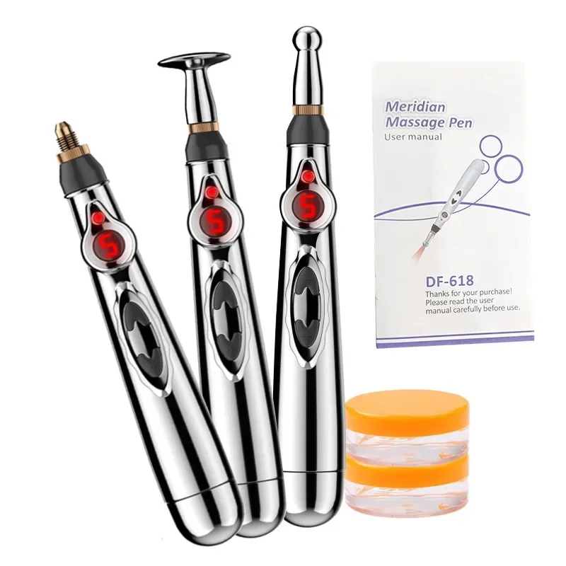 

Electric Acupuncture Pen Meridian Energy Pen Automatic Acupoint Detector Facial Body Electronic Pulse Massage Tool Health Care