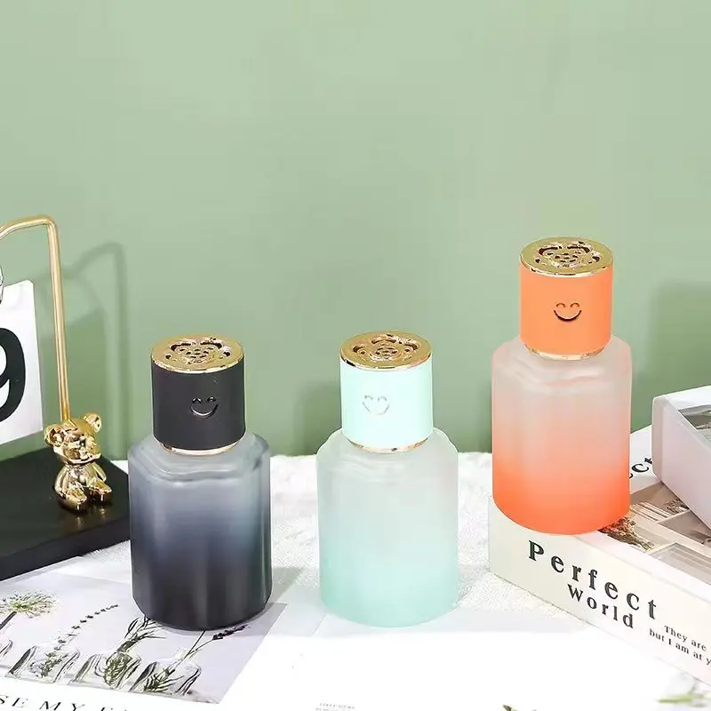 زجاجات عطر زجاجية 120 مللي عطر منزلي أنيق قابل لإعادة الملء ديكور منزلي ناشر البخور زجاجة ناشر القصب للعلاج بالروائح #1