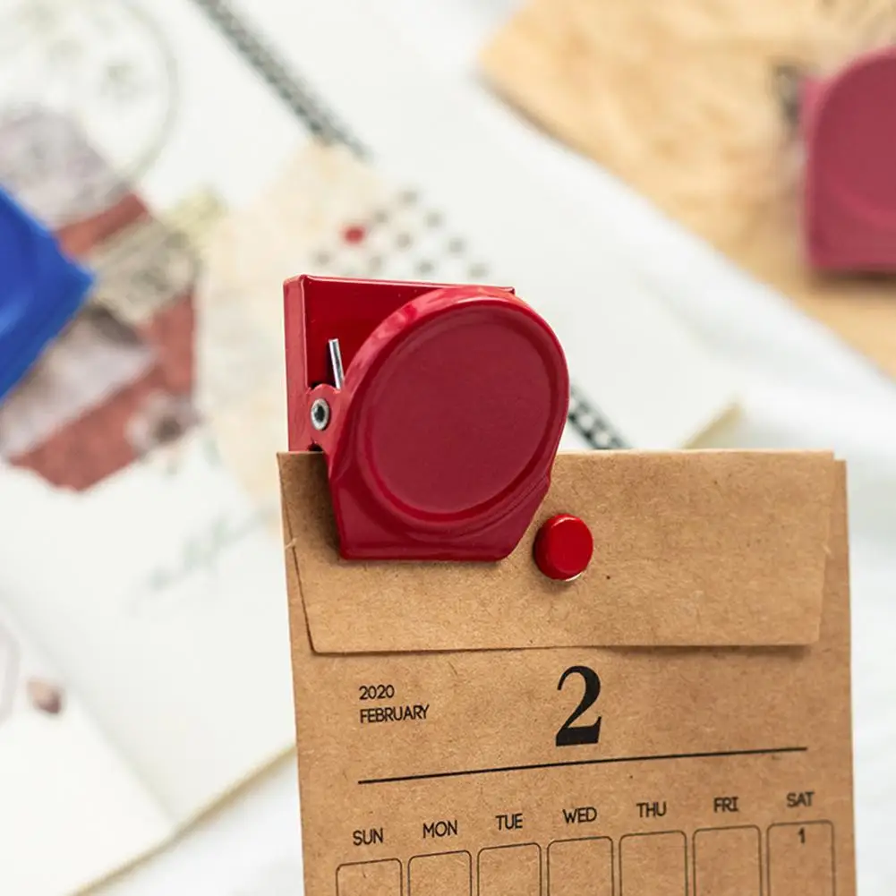 Metal 4Pcs Excellent Strong Students Message Clip Fridge Magnet Candy Color Storage Clip Delicate   for Refrigerator