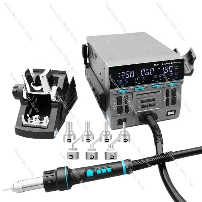 8650 2024 1300W Hot Air 3 Mode Digital Display Intelligent BGA Rework Station for PCB Chip Repair SMD Soldering Too