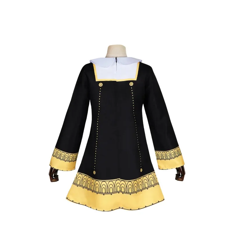 2025 yiyi الاطفال الكبار أنيا مزور تأثيري حلي أنيمي جاسوس x الأسرة الأسود لطيف الفتيات امرأة فستان الوردي شعر مستعار كرنفال دور P