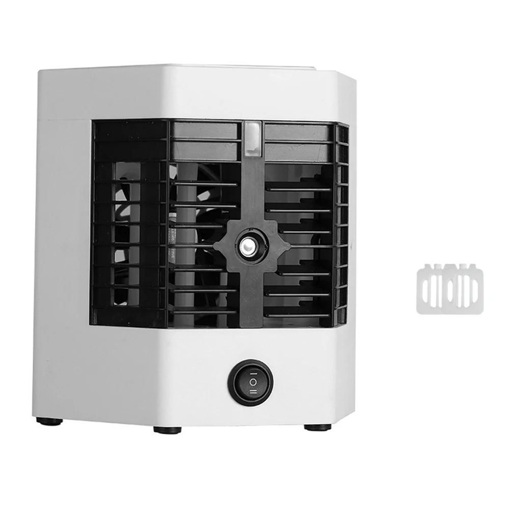 1PC Portable Air Cooler Fan With Ultrasonic Atomization 3 Modes (Strong Wind/Spray/Off) 120° Wide angle design For Car