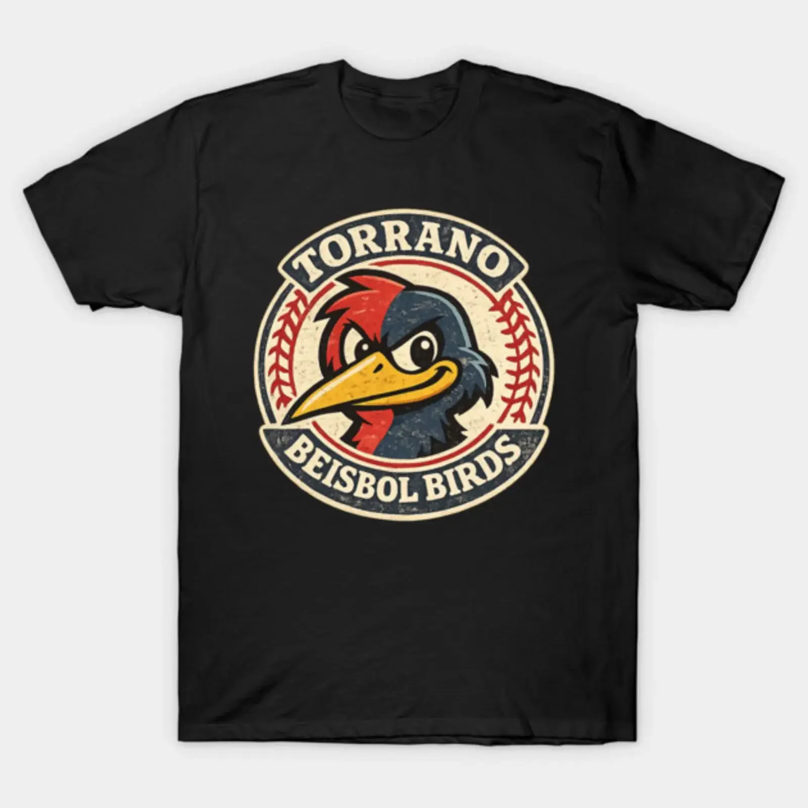 Toronto Torrano Beisbol Birds Logo T Shirt vintage Washed fashion Casual graphic Top For Everyday Wear Stylish Soft Breathable