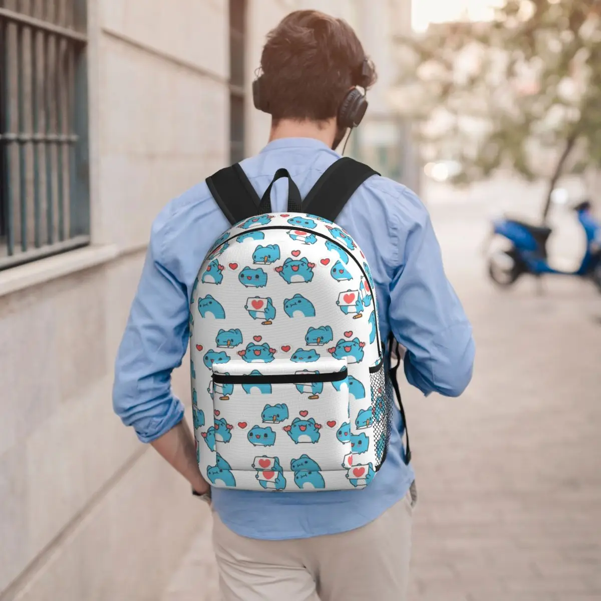 Comic Cat Bugcat Capoo Student Backpack School Bag Hiking Travel Daypack for Men Women Bookbag Shoulder Bags