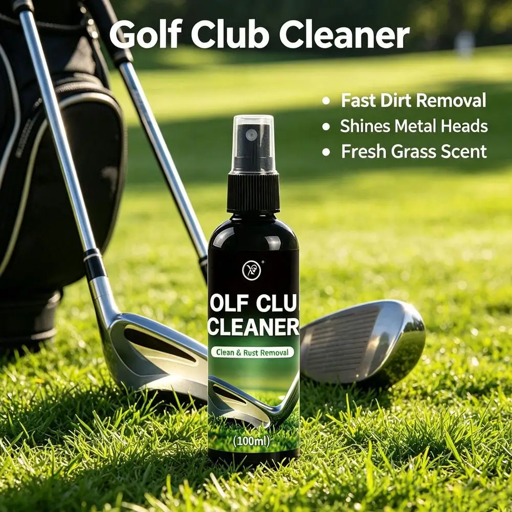 100ml Golf Club Cleaner Spray Restore Grip Tackiness Rust Removal Polish Maintenance Spray Club Heads Accessories