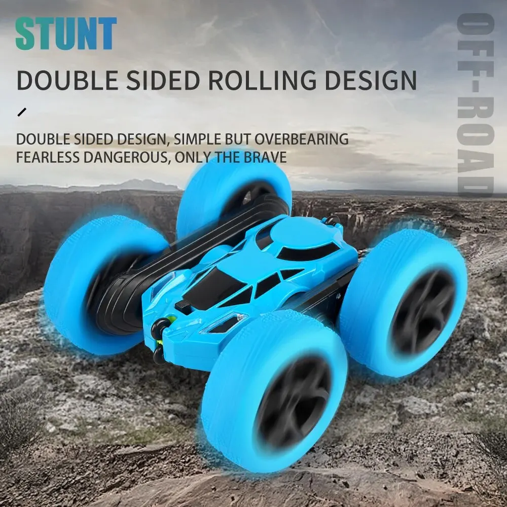 Samochód kaskaderski RC dla dzieci z dwustronnym pilotem radiowym 2.4G 360° ° Obrót Off Road Drift RC Car Prezenty dla dzieci Dorośli Chłopcy