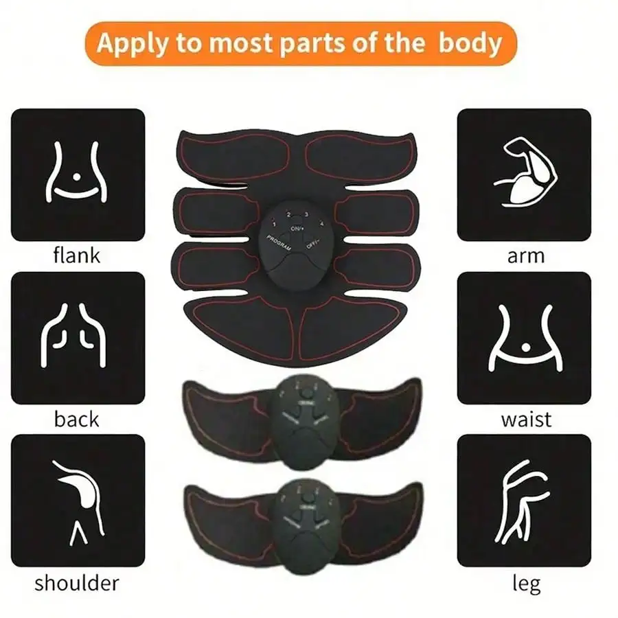 Electric Muscle Stimulator EMS Wireless Hip Trainer Abdominal ABS Stimulator Fitness Massager image 6