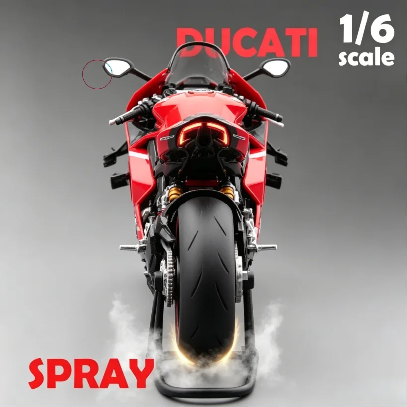 

Модель мотоцикла Ducati V4 из сплава, масштаб 1:6, литая под давлением, коллекционная миниатюра, подарок для декора дома