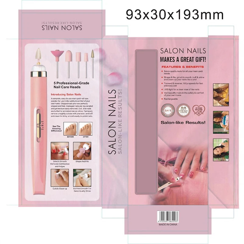 

Portable Electric Nail File, Mini Rechargeable Drill for Shaping & Polish Removal, Home Manicure Tool Kit