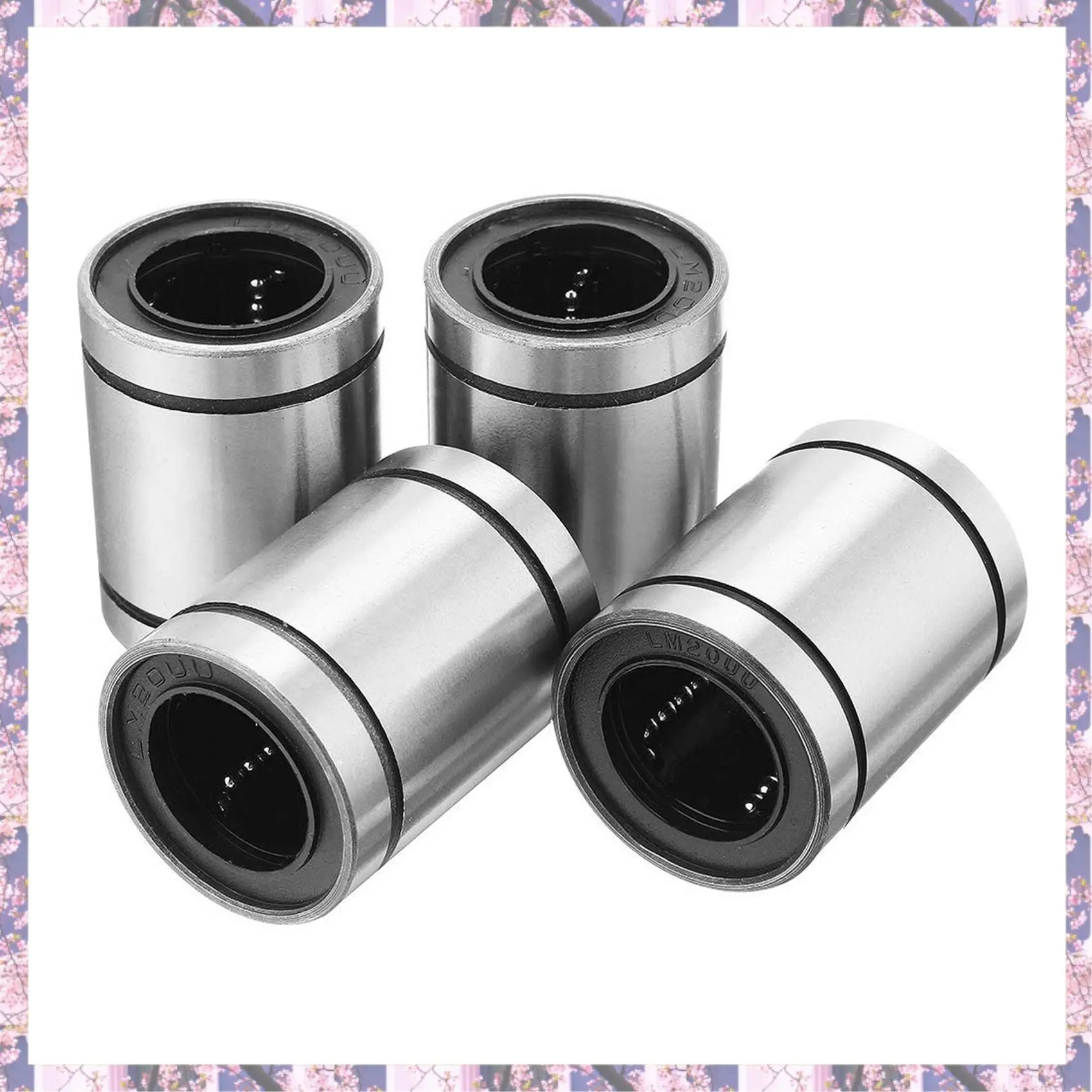 

Retail 16 Pcs LM20UU 20X32x42mm Double Side Rubber Seal Linear Motion Ball Bearing Bushing