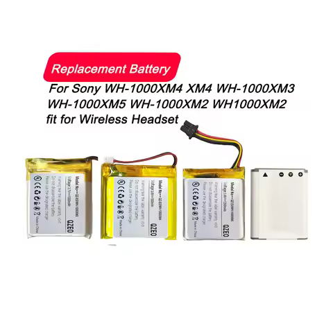 Replacement Wireless Headset Battery For Sony WH-1000XM4 XM4 WH-1000XM3 XM3 WH-1000XM5 XM5 723741 WH-1000XM2 WH1000XM2