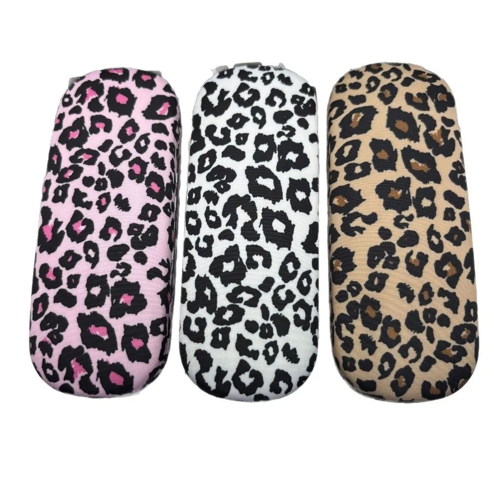 Minimalist Leopard Print Eyeglasses Case Lightweight Luxury Design Spectacle Storage Holder Glasses Box For Women