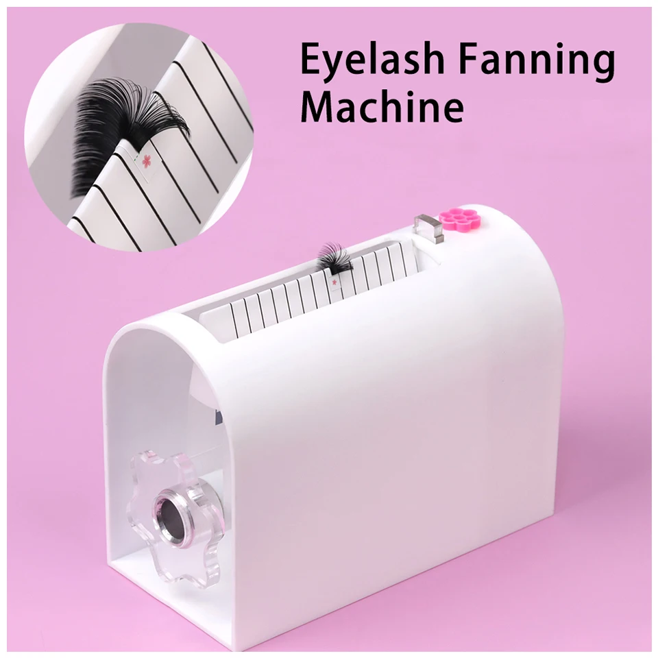 Self Fanning Device Lashes Extensions Machine Eyelash Easier Makeup Tools Acrylic Storage Box Lashes Fanning Machine With Drawer