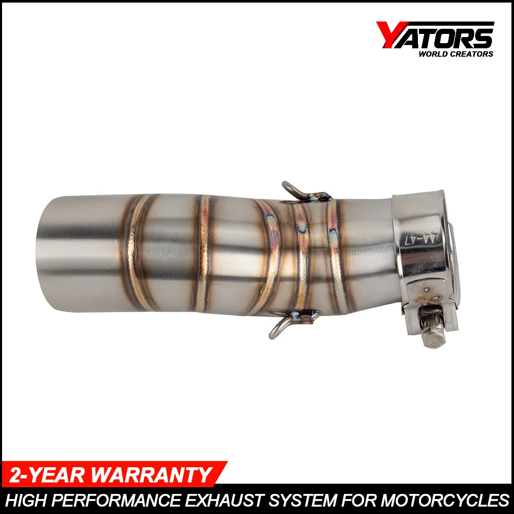 For CFMOTO 450MT MT450 IBEX450 Euro 5+ E5 51MM Motorcycle exhaust pipe adventure moto escape kit motobike exhaust middle pipe 4