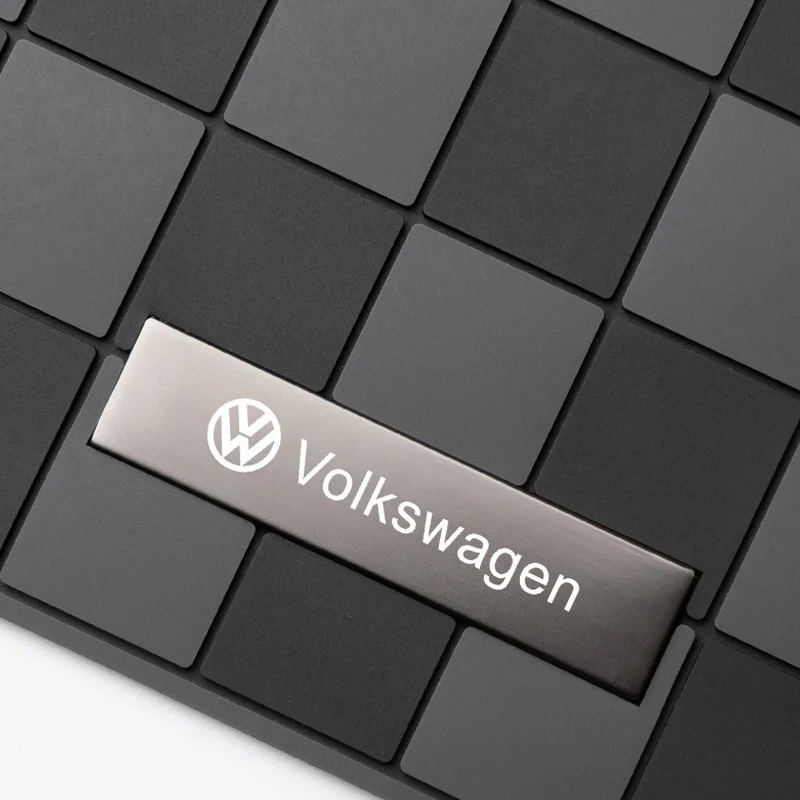 Car Storage Anti Slip Pad Auto Emblem Accessories For Volkswagen VW GTI Rline R Polo Golf MK8 Passat Magotan Tiguan Jetta Lavida