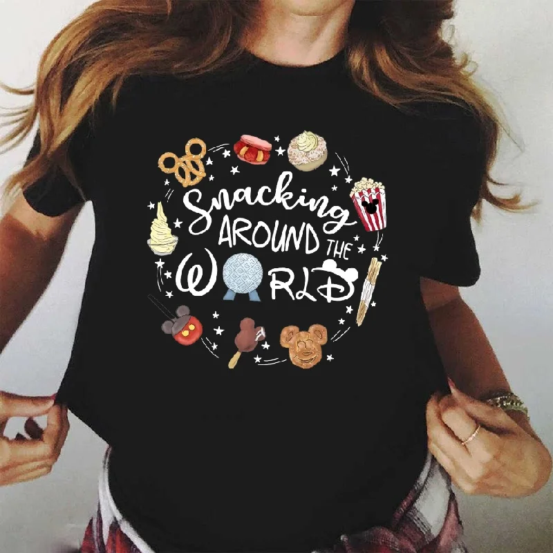 

2025 Summer Disney Mickey Mouse 100% Pure Cotton T-shirt Casual Top for Men and Women, Loose Short-sleeved Breathable