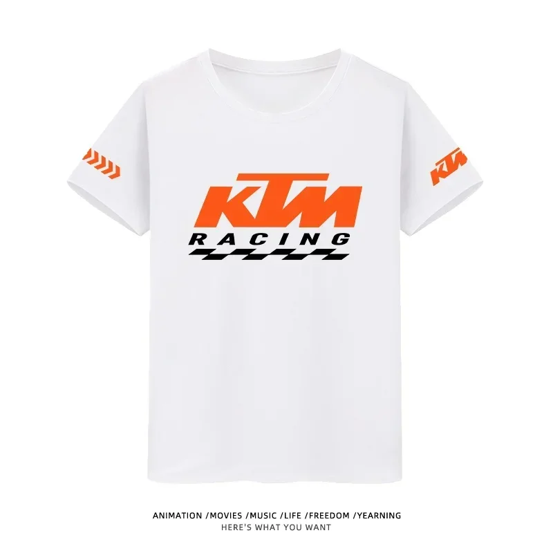 الصيف KTM سباق الدراجات النارية سريعة الجافة قميص الرجال تنفس الرياضة المحملة الشباب الاطفال الدراجات الملابس أكتيفيوير قصيرة الأكمام المحملة