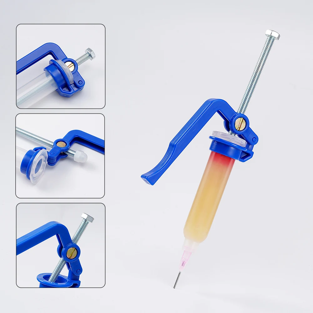 Solda Paste Booster para Circuit Board Repair Welding Oil Agulha Barril Extrusora Glue Gun Propulsion Tool Acessórios de Solda