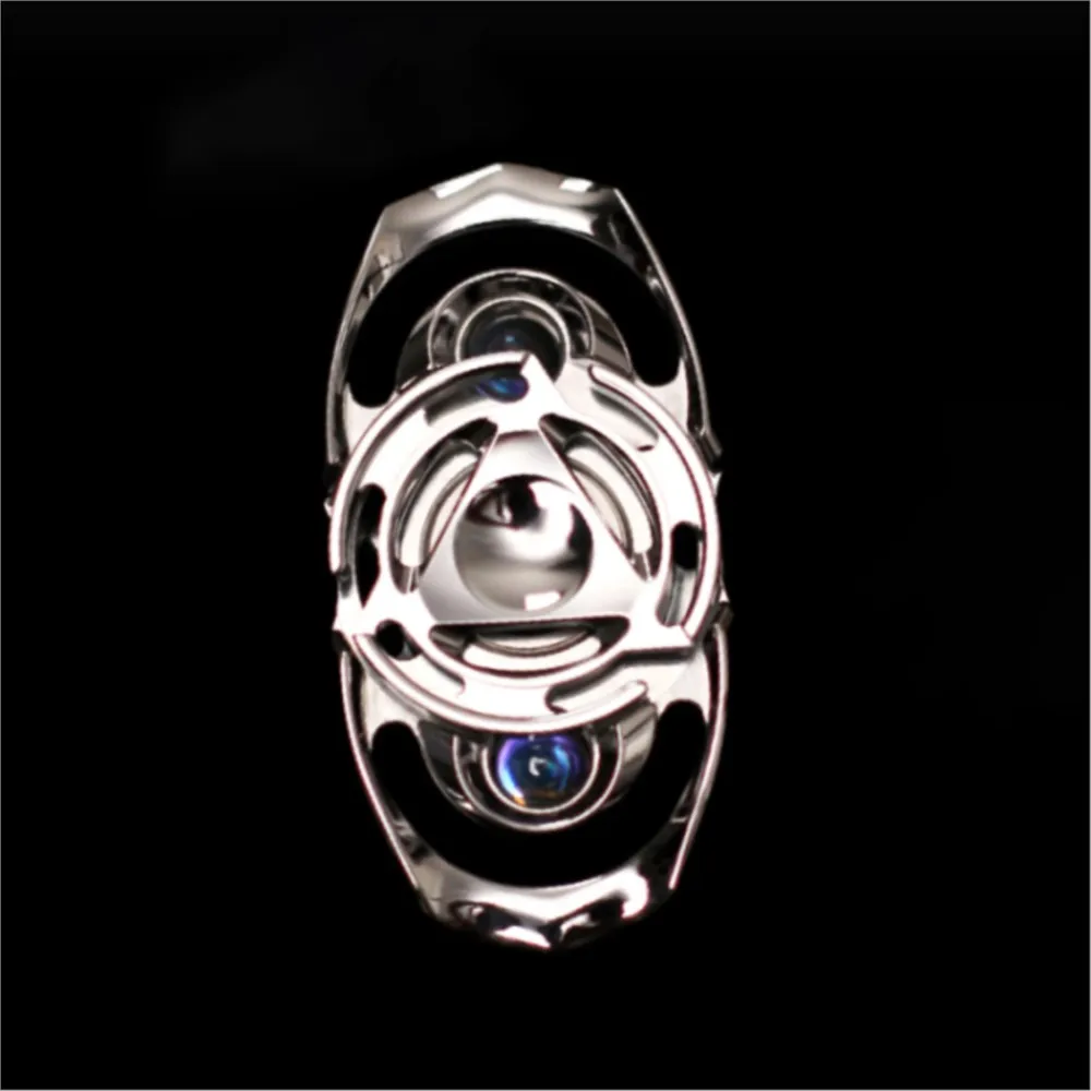 INSITU EDC STARGATE Fidget Spinner Stainless Steel Fidget Toys For Adults Anxiety Relief Gadgets Two-Bladed Fidget Spinner