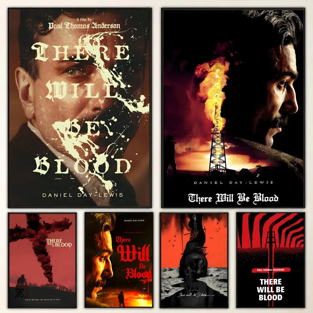 There Will Be Blood Epic Period Drama Film Aesthetic Poster Aesthetic Art Print for Bedroom & Living Room Decor, Unframed