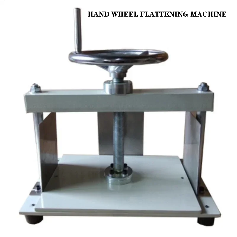 Hand Wheel Flattening Machine A4 Voucher Bill Coin Paper Flattening Machine Manual Disc Flattening Machine