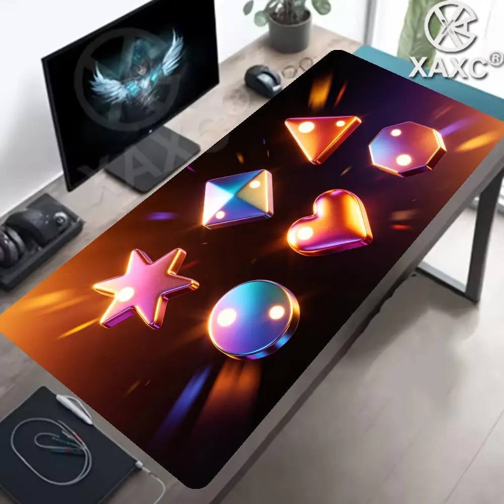 abstract mouse pad, geometric mousepad, modern desk mat, special pattern mouse pad, minimalist desk pad, large gaming mouse XAXC