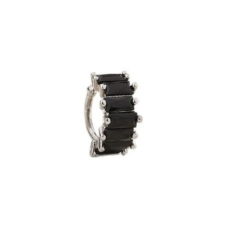 Irregular Square Zircon Ear Clip Earrings for Women