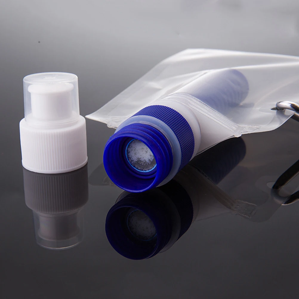 

Portable Water Filter for Camping Hiking Daily Use Travel Pouch Large Capacity Foldable Convenient Water Filter Bag ABS PE