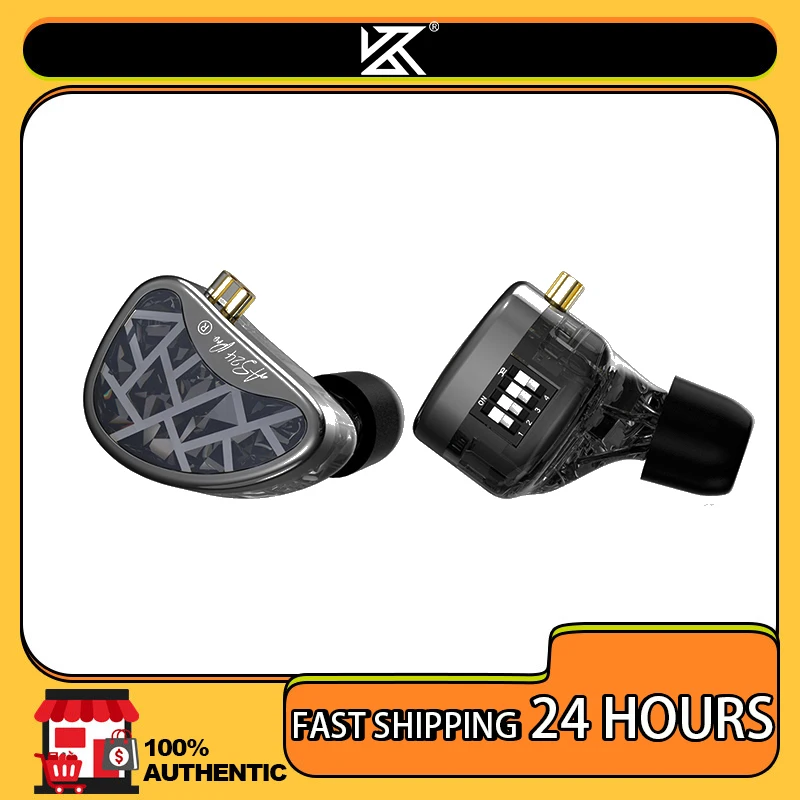 KZ AS24 PRO 24 BA unités écouteurs HIFI mis à niveau Armature équilibrée lecteur réglable dans l'oreille filaire écouteurs de jeu