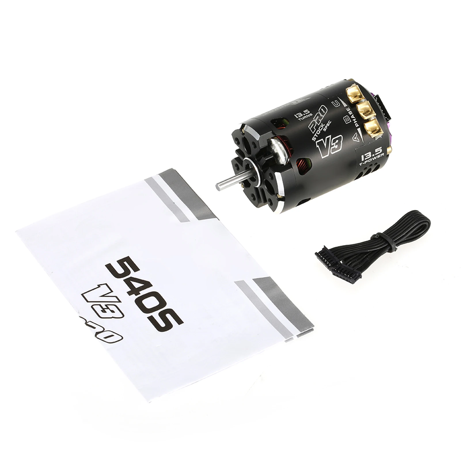 

Rocket V3 540 13.5T Sensored Brushless SPEC Motor Black for 1/10 RC Racing Car Truck