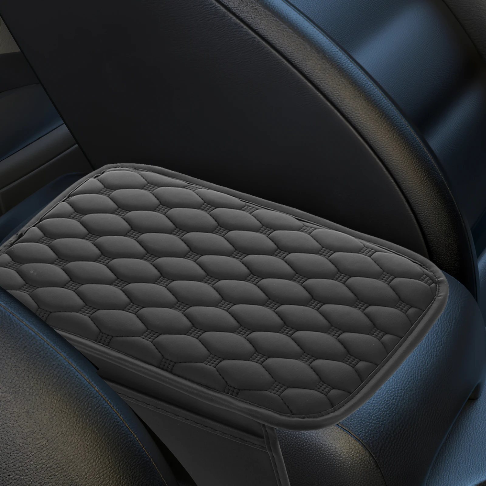

Pu Car Center Console Cover Waterproof Armrest Protector Universal Storage Box Multifunctional Seat Box Cover Durable