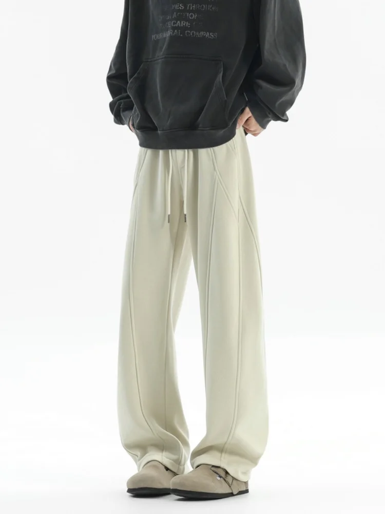 

Мужские зимние спортивные брюки American Sle Cleanfit Heavyweight с изогнутыми штанинами, на флисовой подкладке, прямого кроя, свободные, с широкими штанинами...