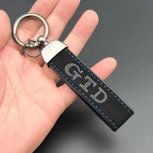 2024 GTD Leather Sumpers Keychain Men Luxury Luxury Car Keychain for Volkswagen VW Polo Golf 6 7 8 mk6 mk7 GTD Keychain Accessories 10 Main Sales Key Door VW Golf - №5