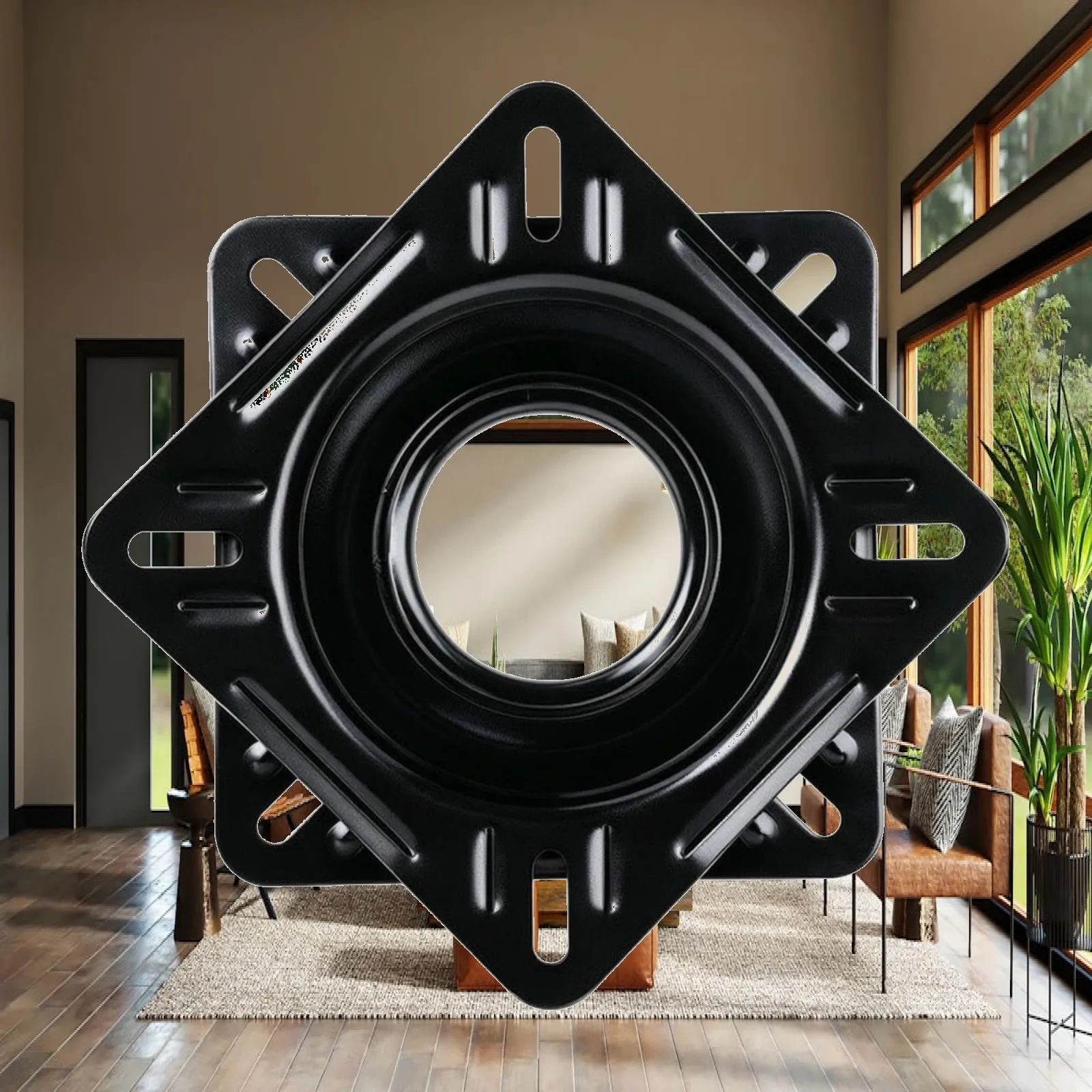 360-Degree Boat Seat Swivel | Low-Profile metal construction, Rotating Mounting Base, for Yacht