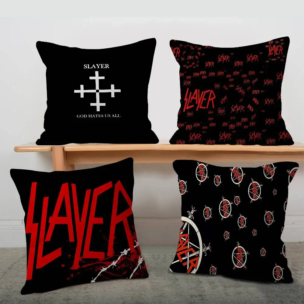 Heavy Metal Band Slayer Personalized picture text home decorative pillows Household Gifts 45x45cm