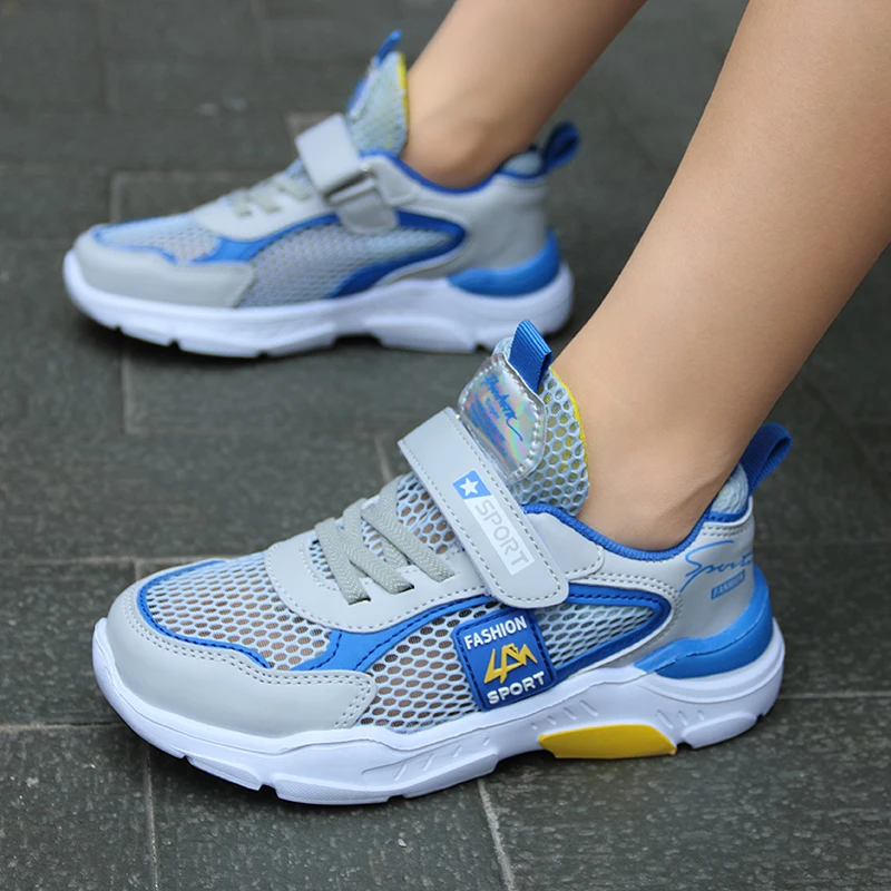 

Ventilated Breathable Kids Summer Sneakers Flexible Shockproof Sole Casual Trainers Outdoor Daily Jogging Footwear