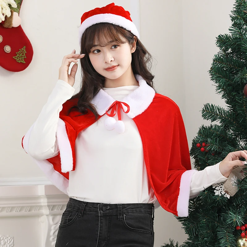 2025 زي تنكري جيد للأطفال والكبار إكسسوارات عباءة وشاح الكتف شال ليلة رأس السنة فستان الحفلات الملابس