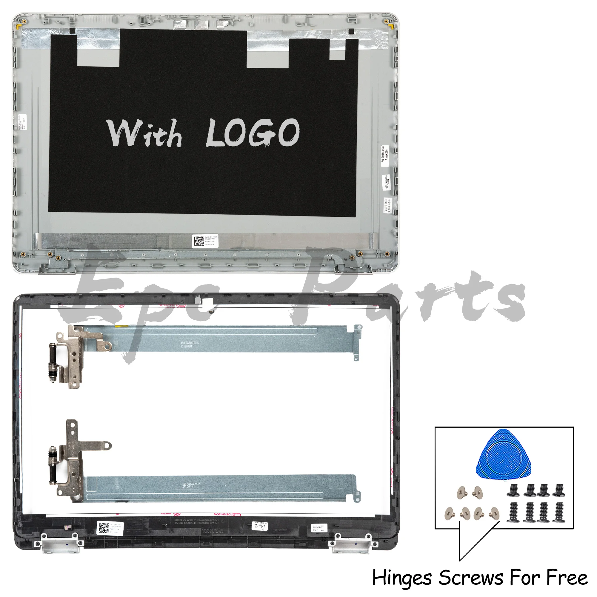 

Epc Parts For Inspiron 15 5584 P85F Plastic LCD Back Cover+Bezel+Hinges A SET Top Lid Housing Case Repair 0GYCJR/0J0MYJ