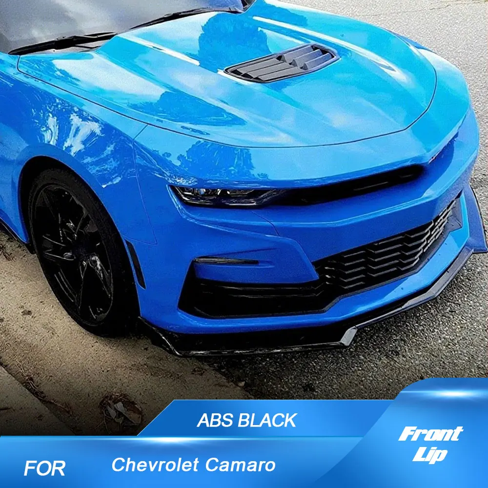 

Спойлер на передний бампер для Chevrolet Camaro 2016-2018 ABS глянцевый черный передний чехол для подбородка