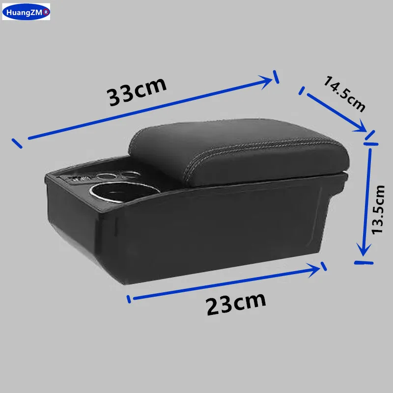 For Volkswagen Polo Armrest For VW Polo 9N 3 Car Armrest box Storage box cup holder Dedicated Retrofit 2002-2009 Car Accessories