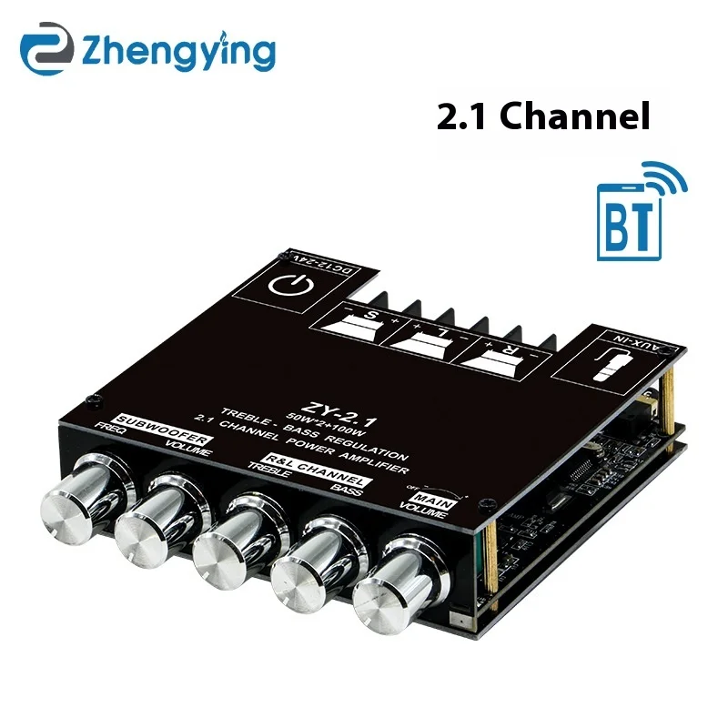 2.1 Channel Bluetooth Subwoofer Amplifier Board Power Digital Amplifier Board Module Heavy Bass Audio Stereo Amplifier
