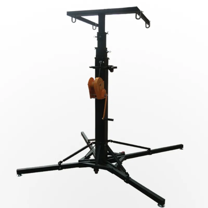 Heavy hand-cranked audio shelf stage wedding performance movable lifting truss