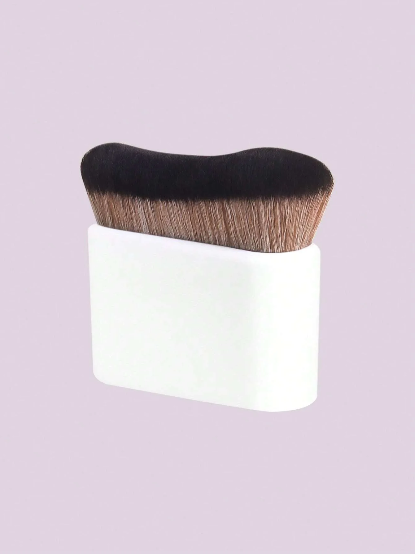 فرشاة مكياج كبيرة الحجم، فرشاة مكياج بودرة سائبة بتصميم مموج، مكياج تجميل