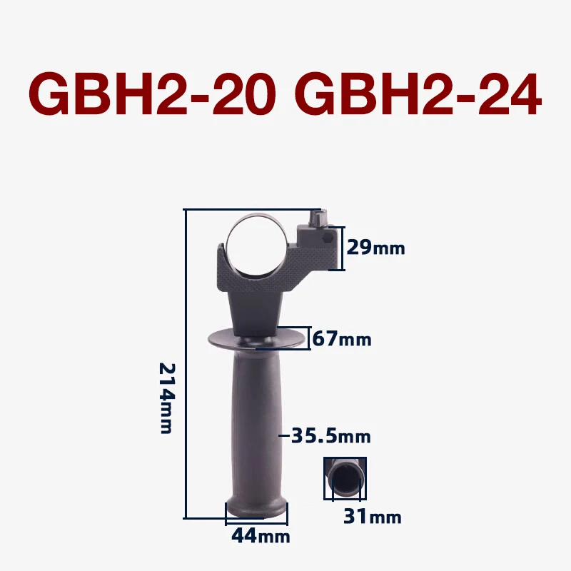 

Hammer Front Handle for Bosch GBH2-20 GBH2-24 Impact Drill Hammer Front Handle Vice Handle Accessories Replacement