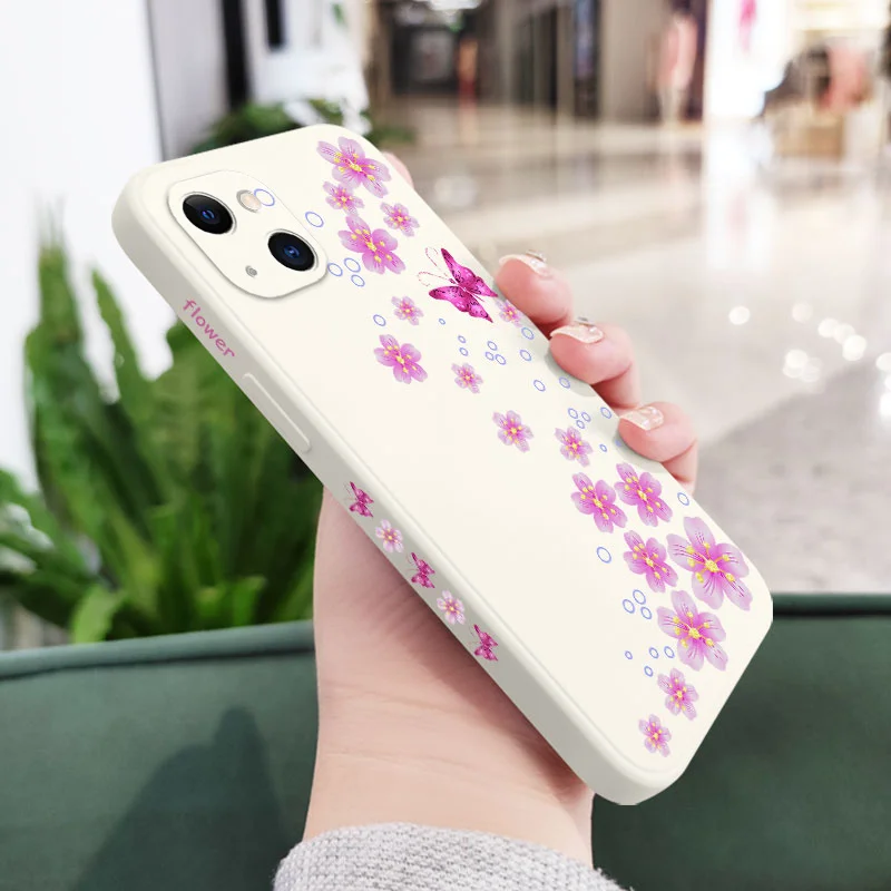 Custodia per telefono Butterfly In Bloom per iPhone 16 15 14 13 12 11 Pro Max Mini X XR XS MAX Plus Cover