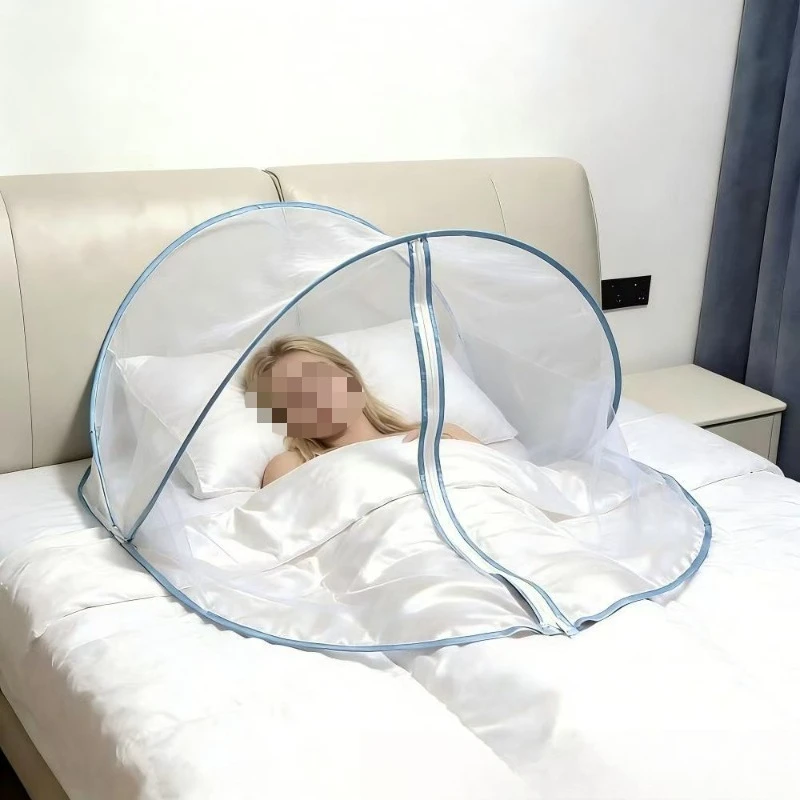 Portable folding mosquito net without installation, folding mosquito repellent for household travel