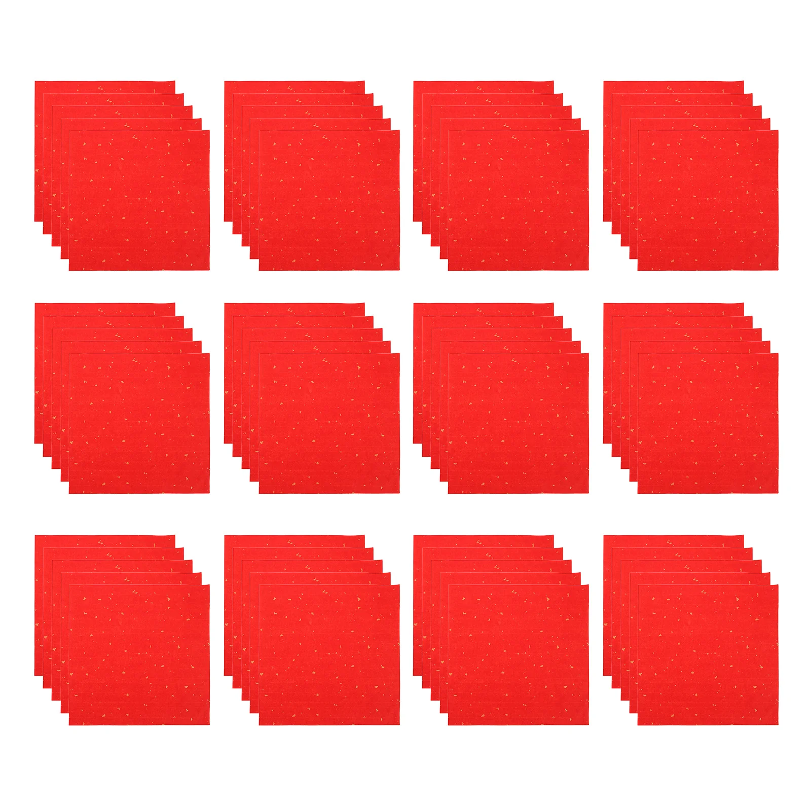 

60Pcs Chinese Calligraphy Paper Red Rice Paper 22x22cm Traditional Square Sheets for Spring Festival Couplets Brush Lettering