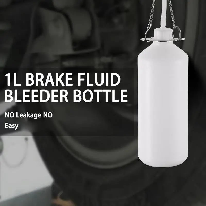Garrafa sangradora de freio 1l, kit sangrador de freio, garrafa de alta resistência, conector de borracha para carro, motocicleta, atv